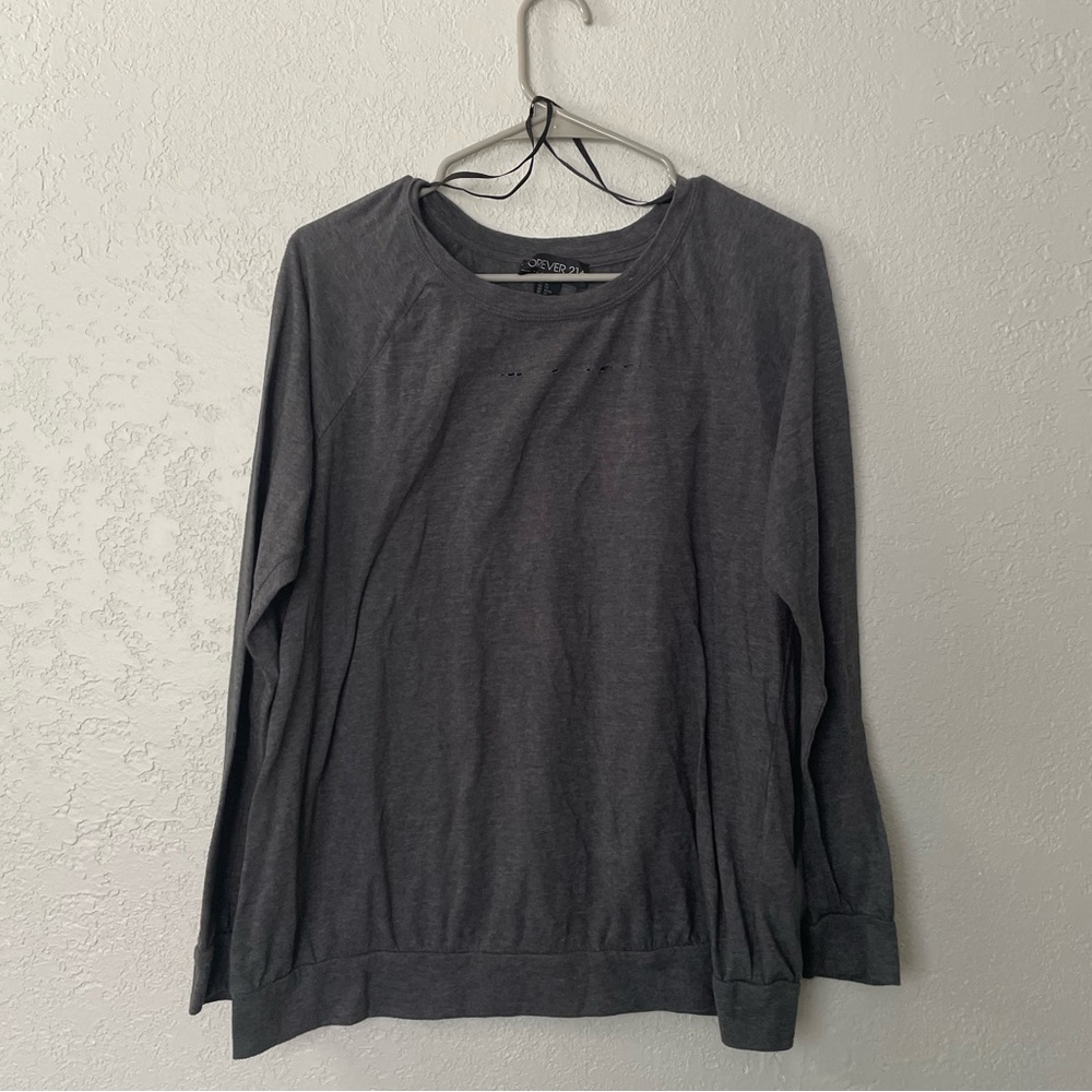 Forever 21+ distressed top
